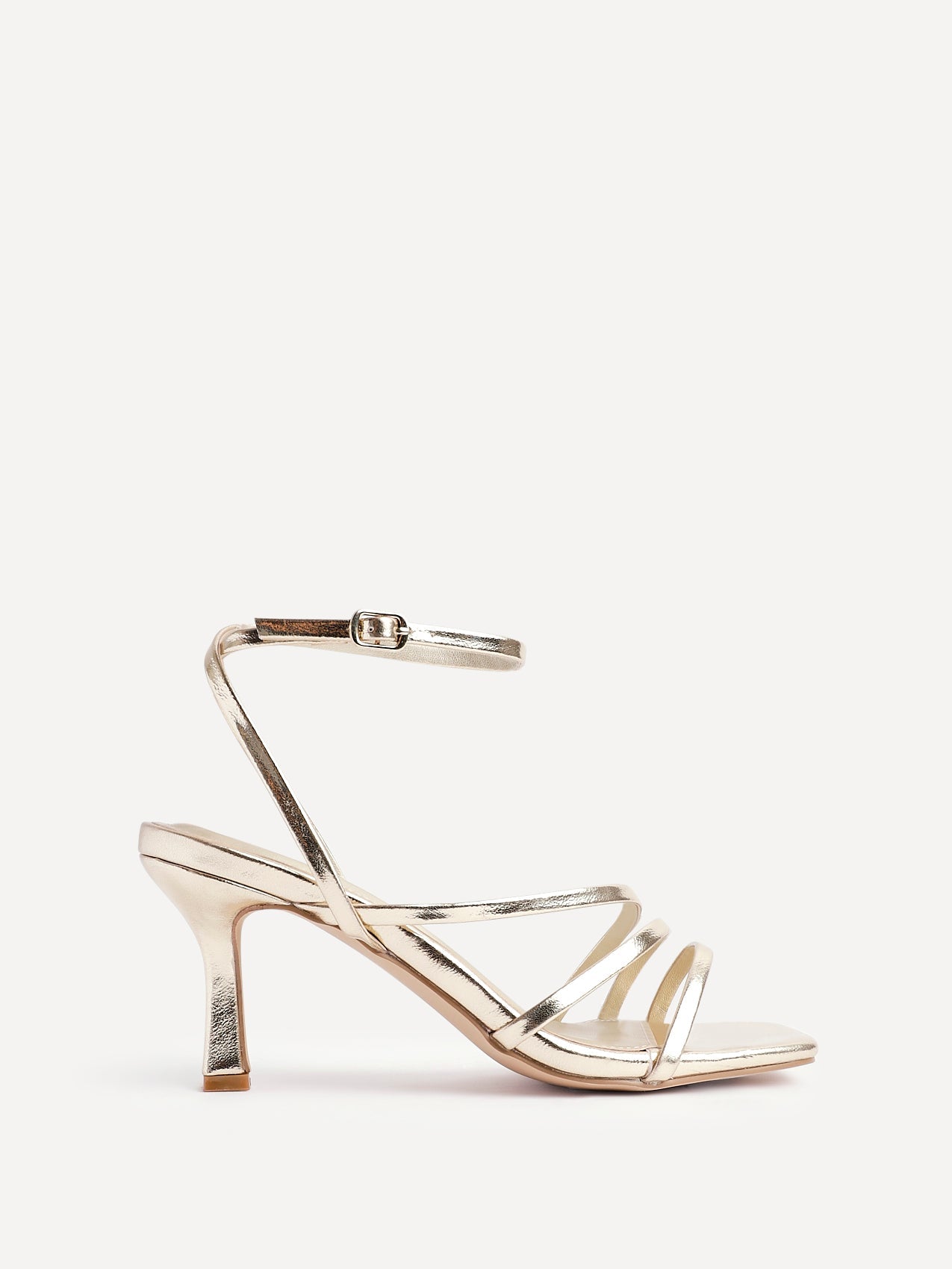 Reflect Wide Fit Gold Strappy Heels