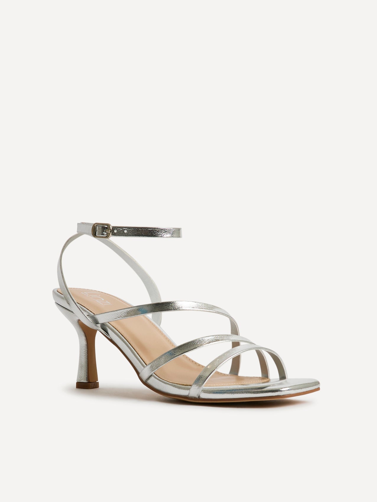 Reflect Wide Fit Silver Strappy Heels