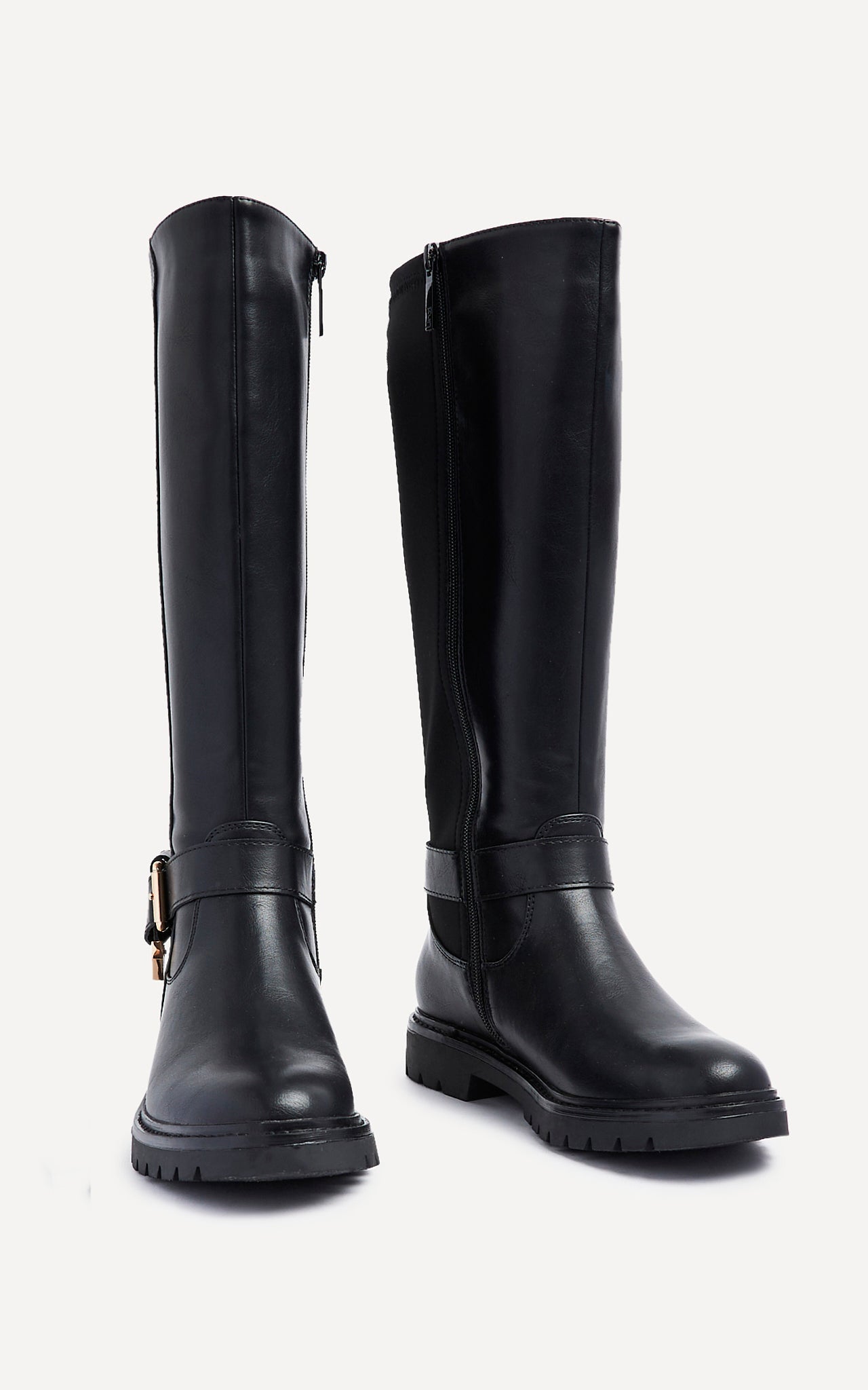 Regent Black Long Boots