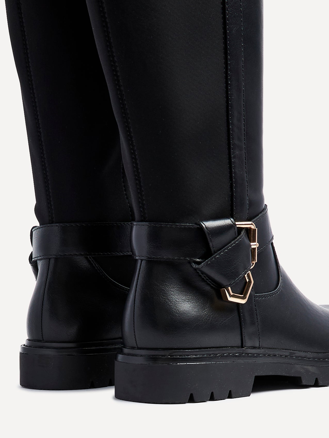 Regent Black Long Boots