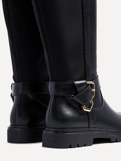 Regent Black Long Boots