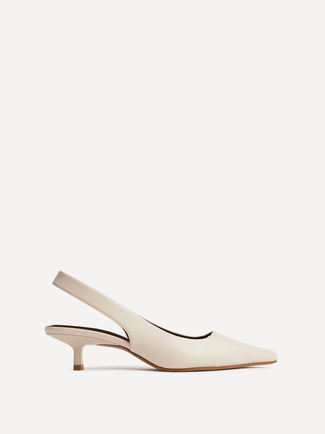 Reign Nude Faux Leather Court Heels