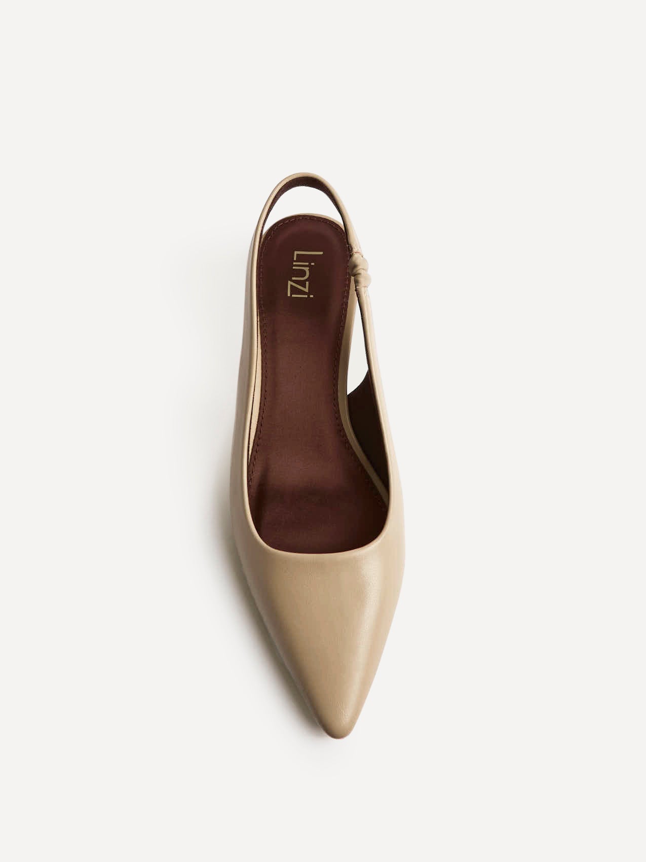 Reign Taupe Faux Leather Court Heels