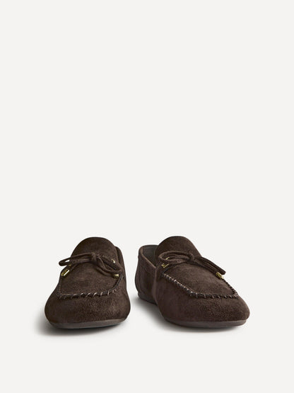 Relevant Brown Faux Suede Loafers