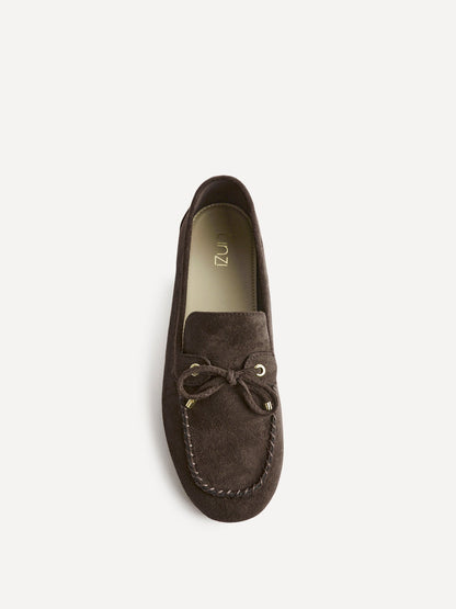Relevant Brown Faux Suede Loafers