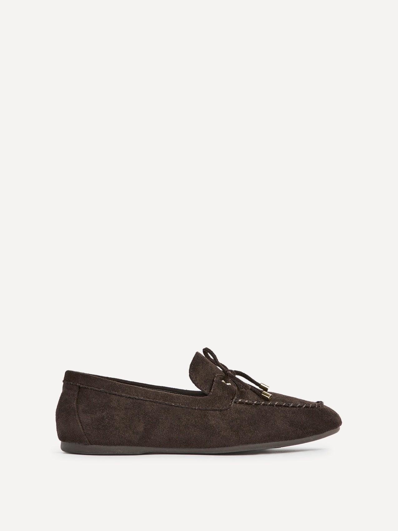 Relevant Brown Faux Suede Loafers