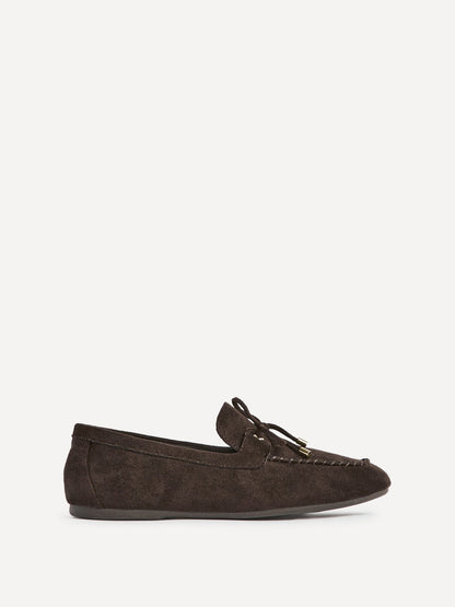 Relevant Brown Faux Suede Loafers