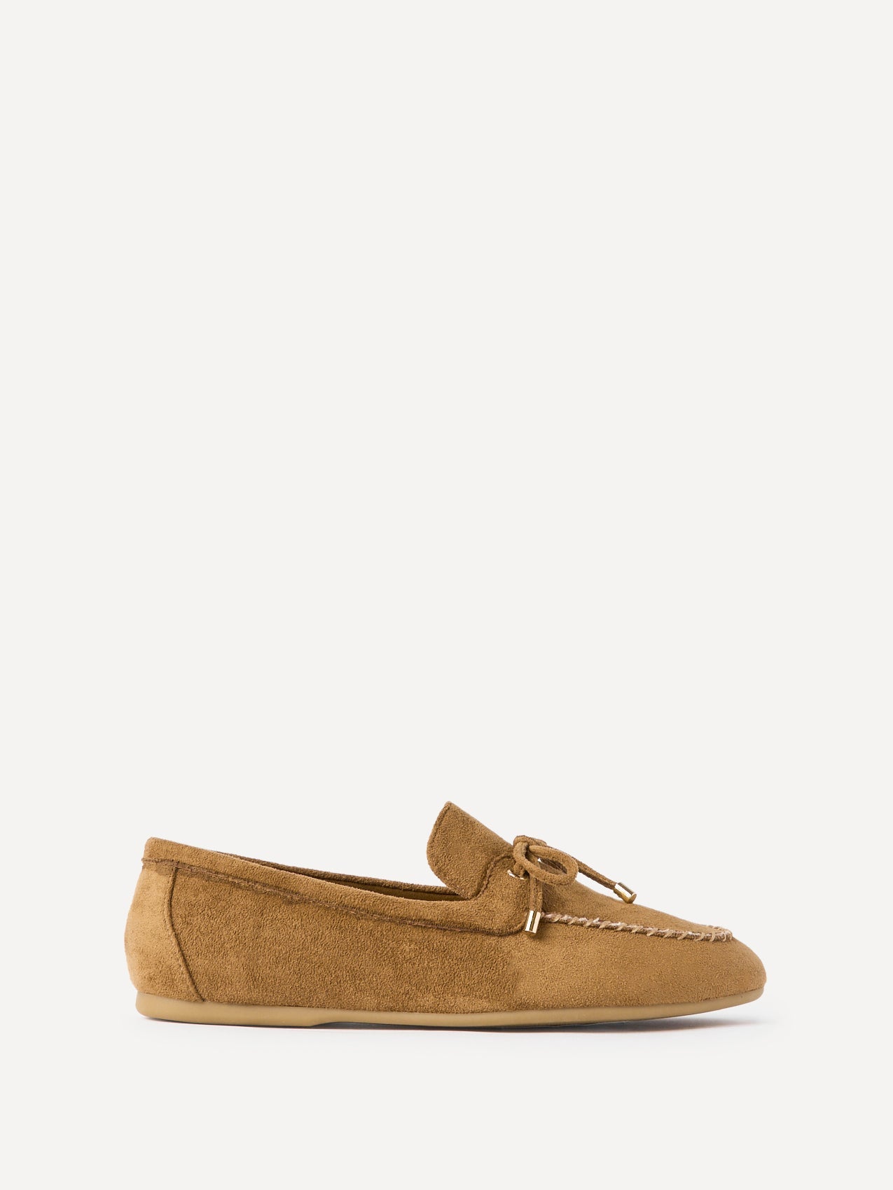Relevant Tan Faux Suede Loafers