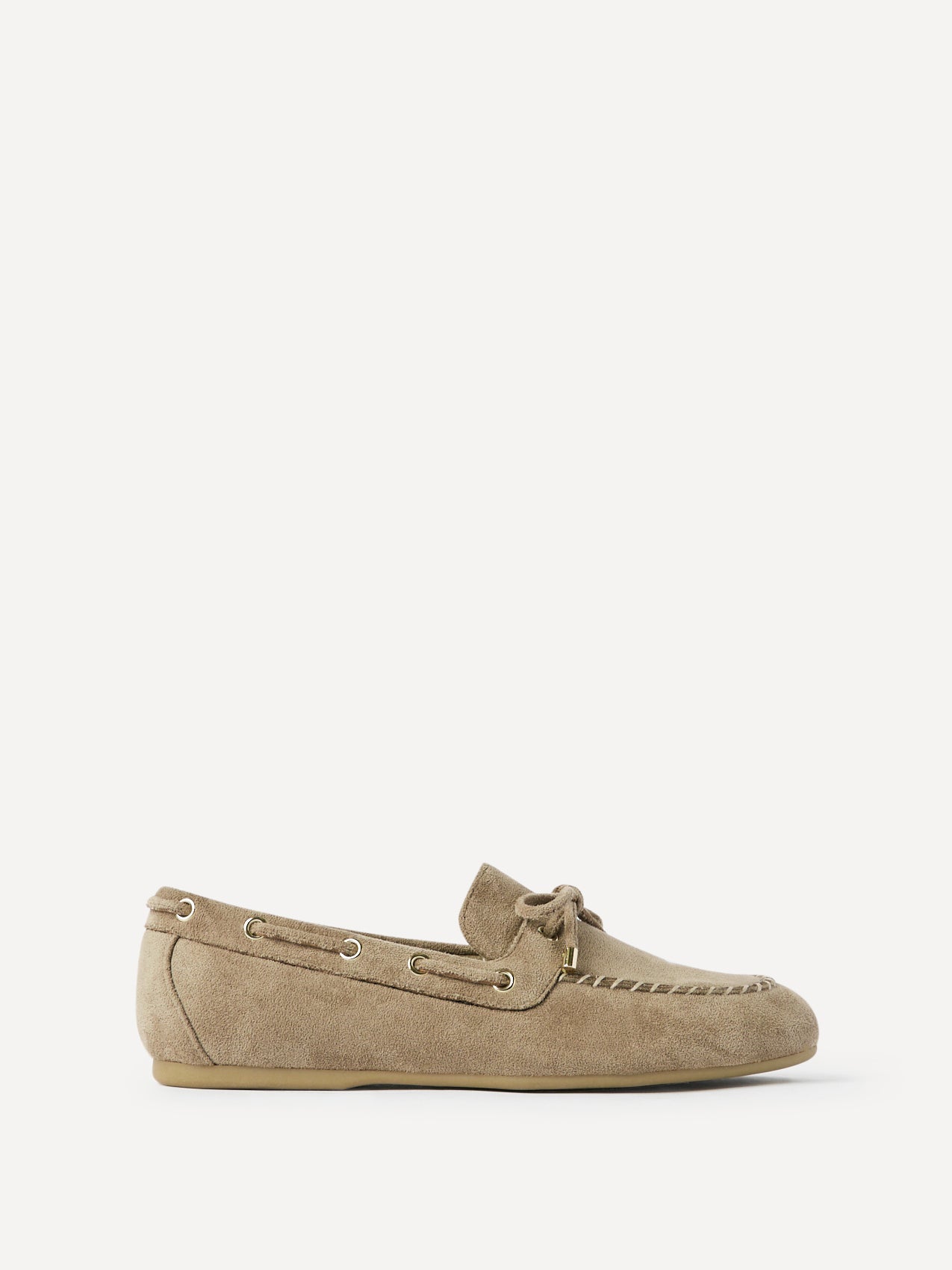 Relevant Taupe Faux Suede Loafers