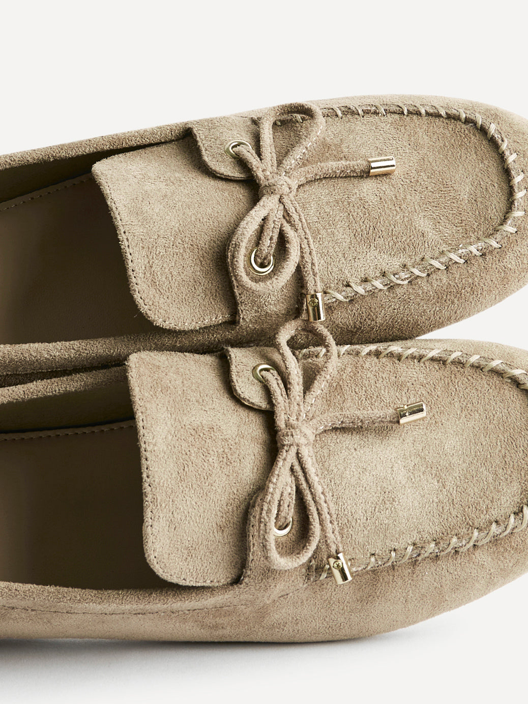 Relevant Taupe Faux Suede Loafers