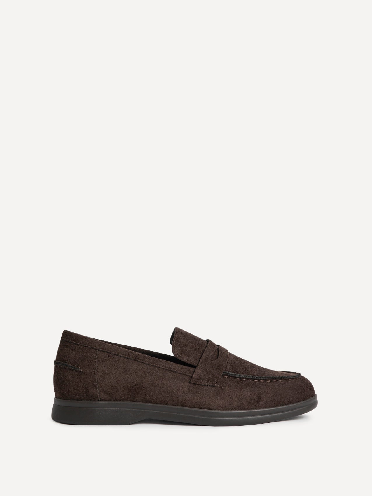 Review Brown Faux Suede Classic Loafer