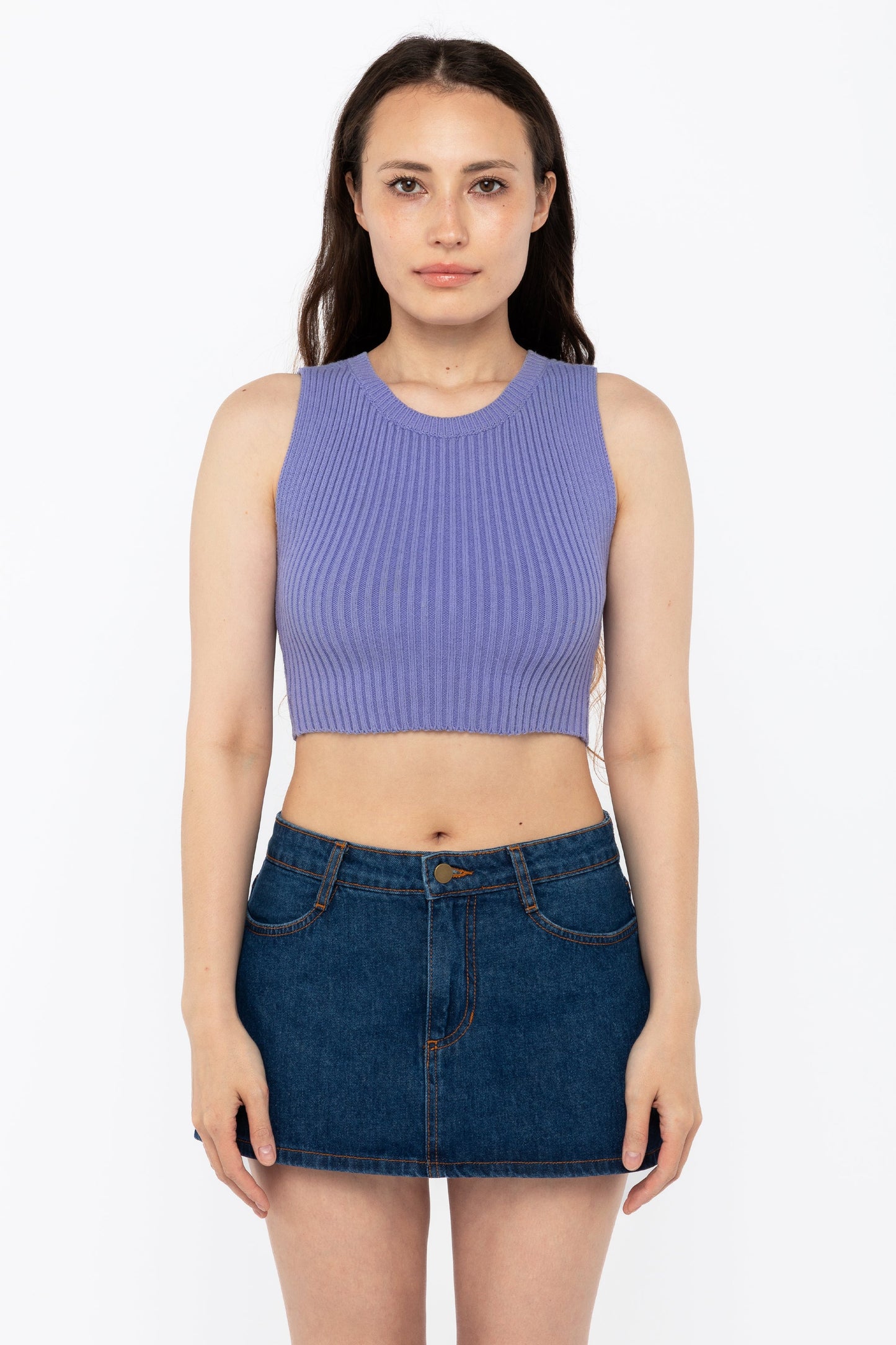 RFK50 - Ultra Heavy Knit Ribbed Crop Top