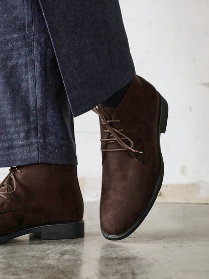Ricardo Mens Brown Faux Suede Chukka Boots