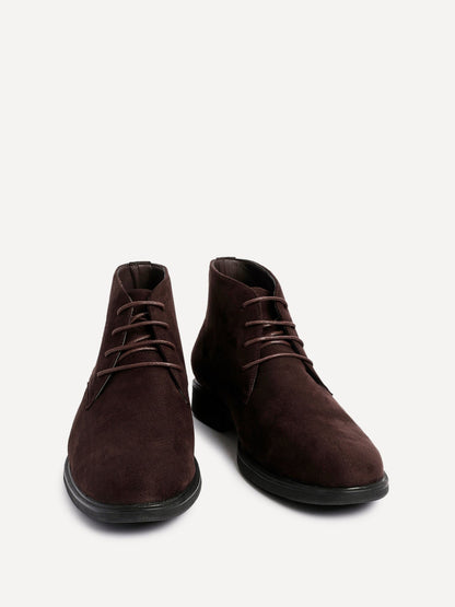 Ricardo Mens Brown Faux Suede Chukka Boots
