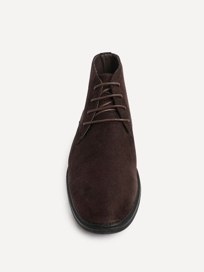Ricardo Mens Brown Faux Suede Chukka Boots