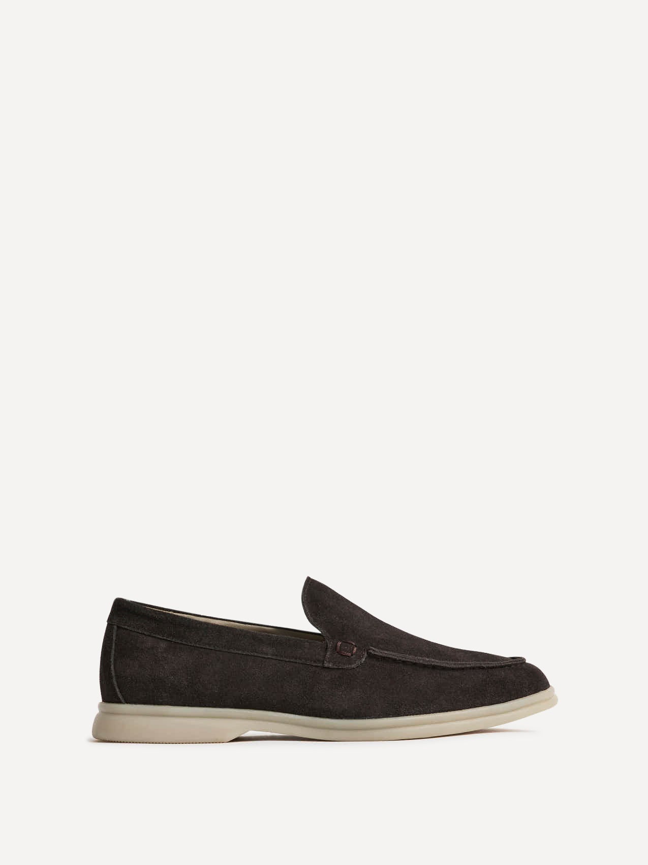 Rino Mens Brown Suede Leather Loafers