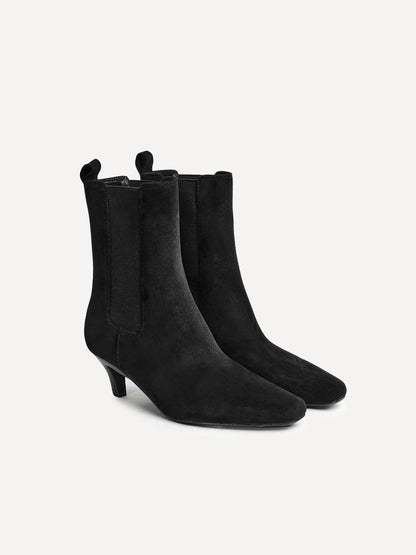 Ritual Black Kitten Heel Chelsea Boots