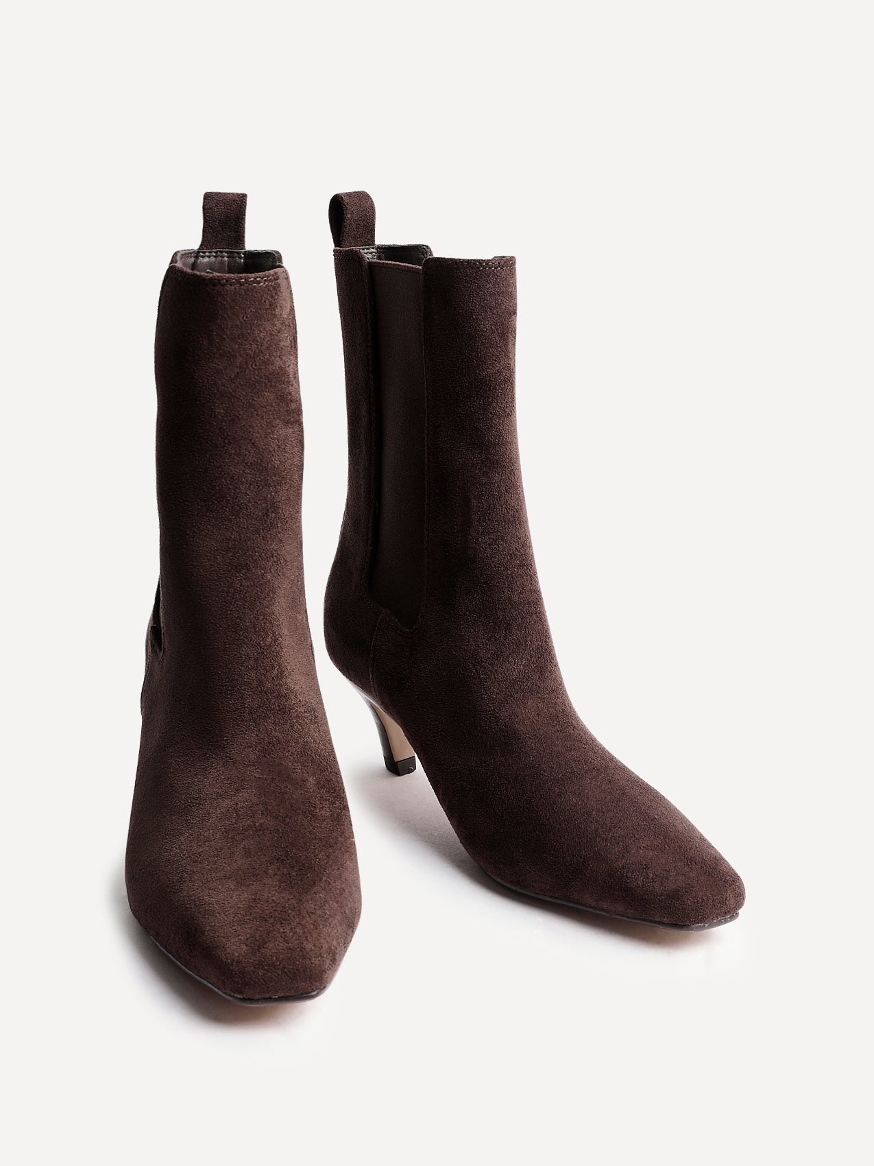 Ritual Brown Kitten Heel Chelsea Boots