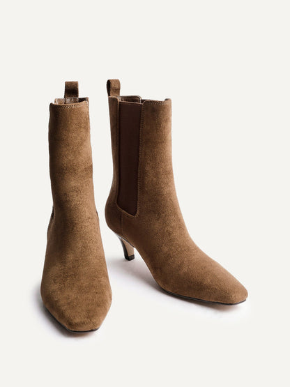 Ritual Sand Kitten Heel Chelsea Boots