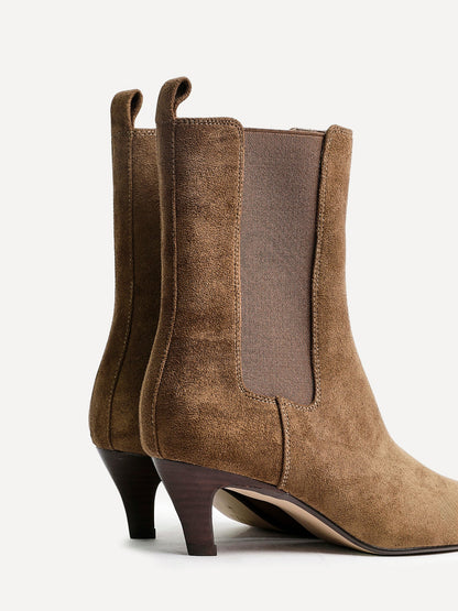 Ritual Sand Kitten Heel Chelsea Boots
