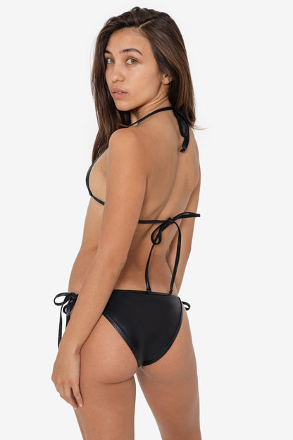 RLA3034 - Lamé Low Rise String Bikini Bottom