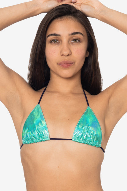 RLH3436 - Leather Nylon String Bikini Top