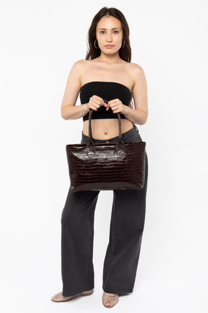 RLH3493 - Crocodile Weekday Tote Bag