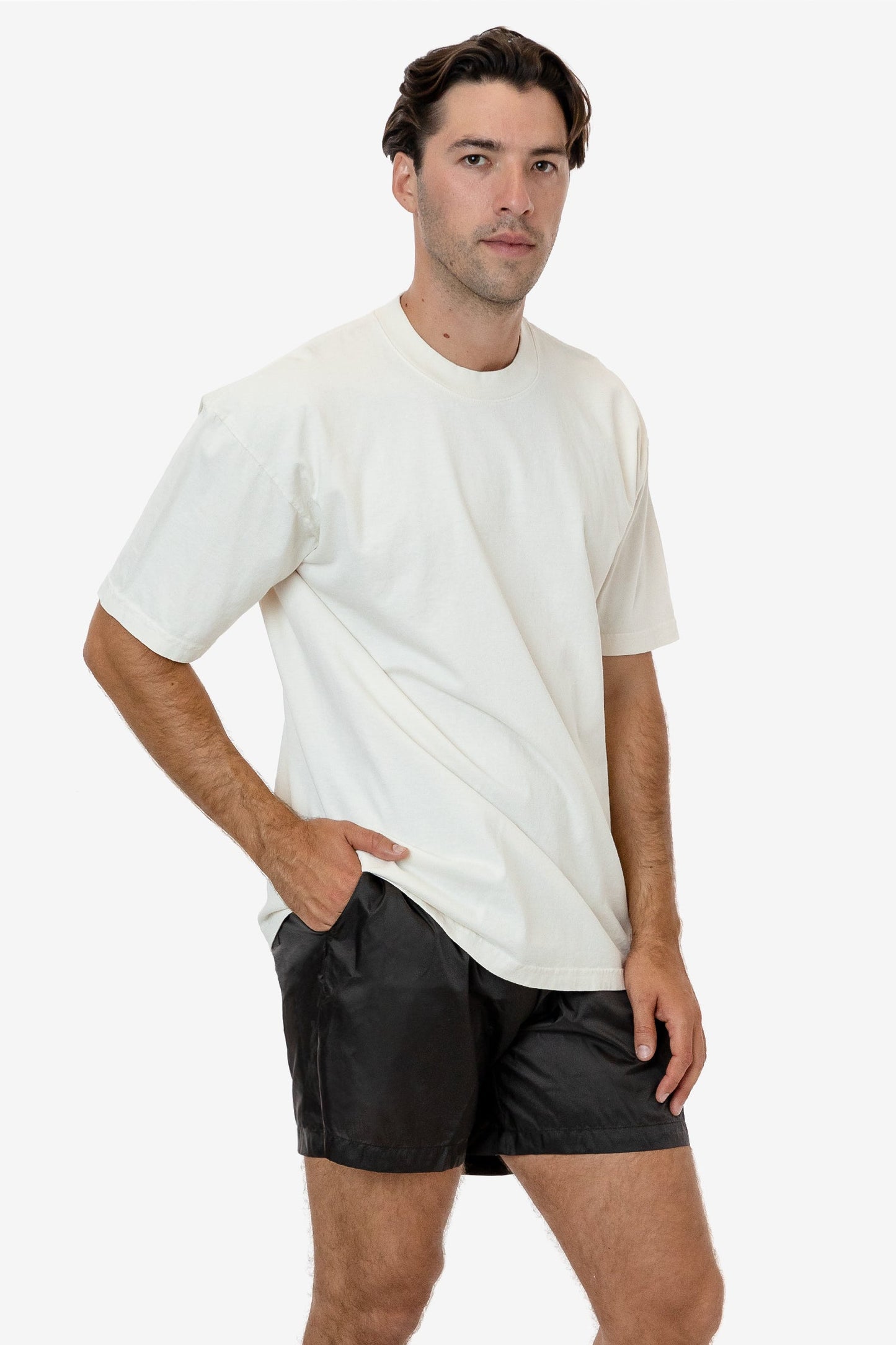 RNF412 - Men's-Unisex Nylon Taffeta Wide Shorts / Swim Trunk