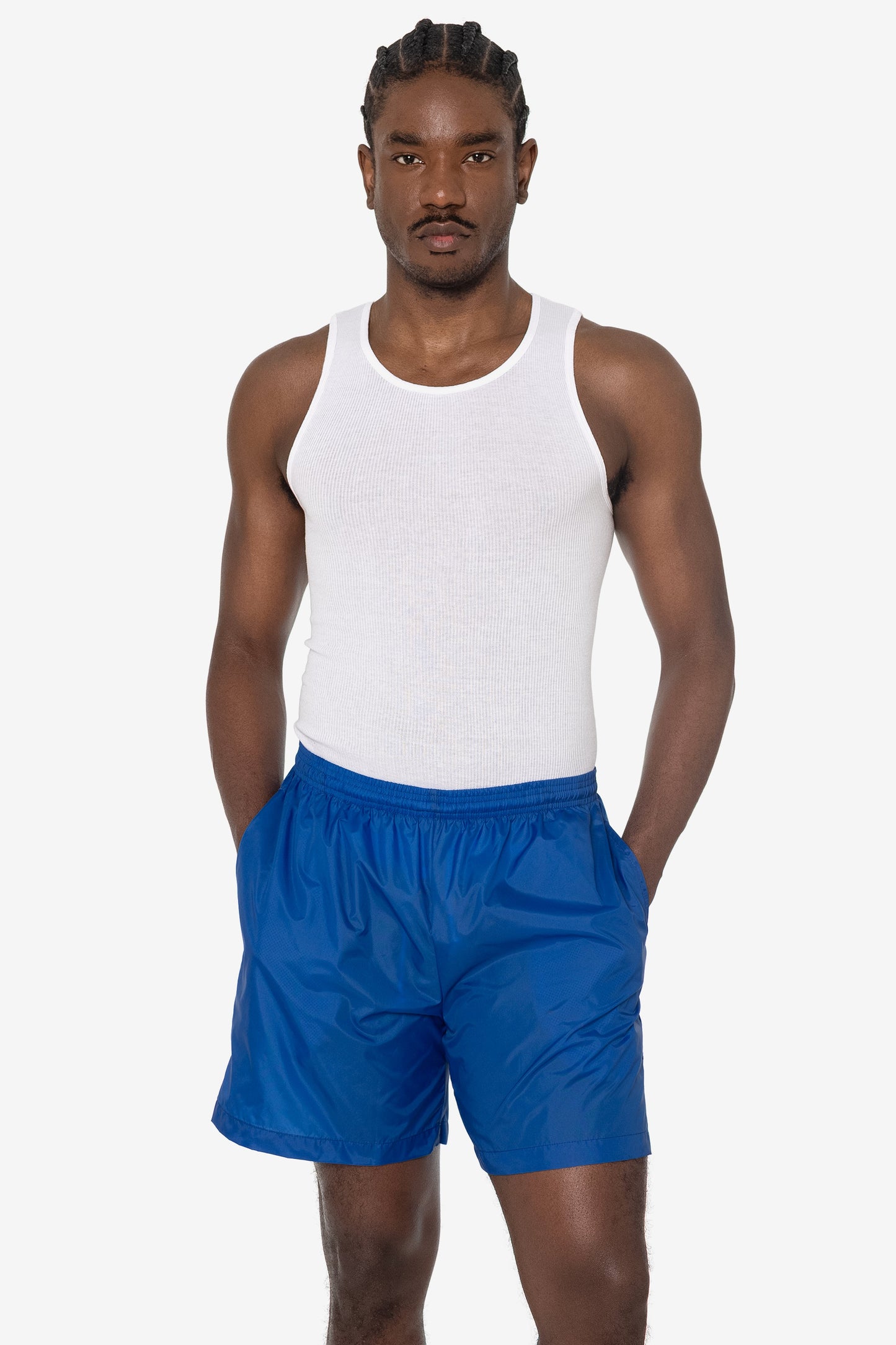 RNF412 - Men's-Unisex Nylon Taffeta Wide Shorts / Swim Trunk