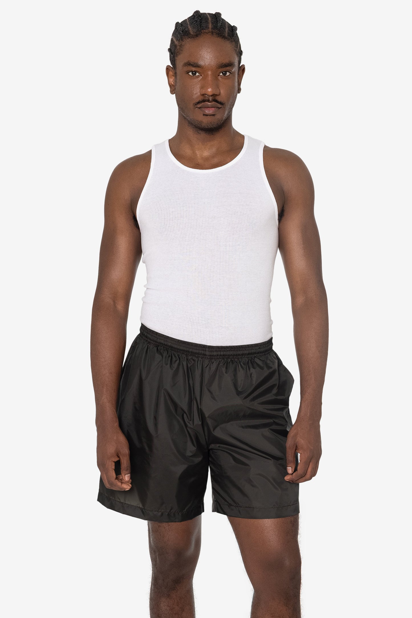 RNF412 - Men's-Unisex Nylon Taffeta Wide Shorts / Swim Trunk