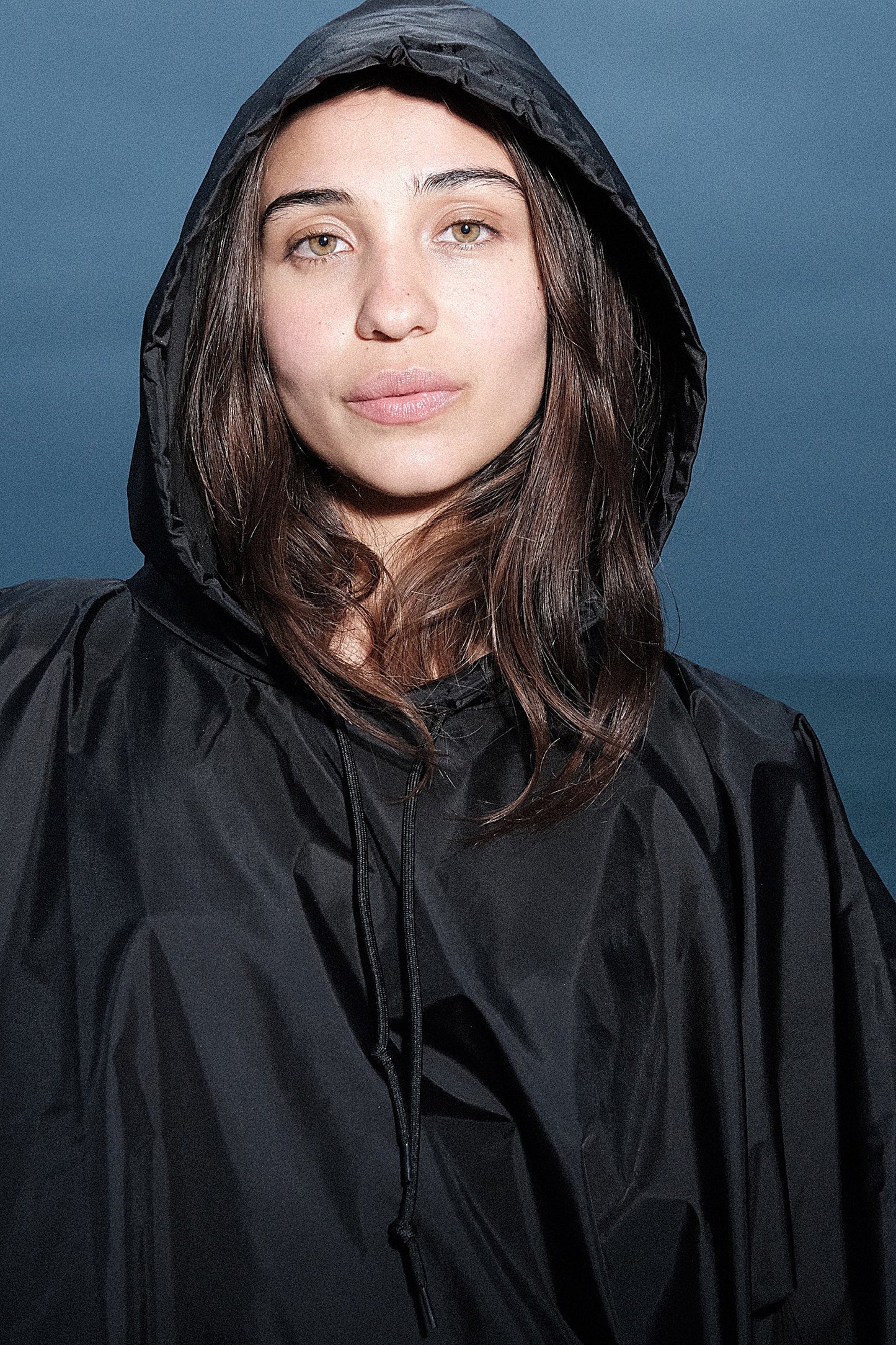 RNF419 - Hooded Nylon Rain Poncho
