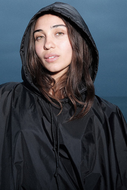 RNF419 - Hooded Nylon Rain Poncho