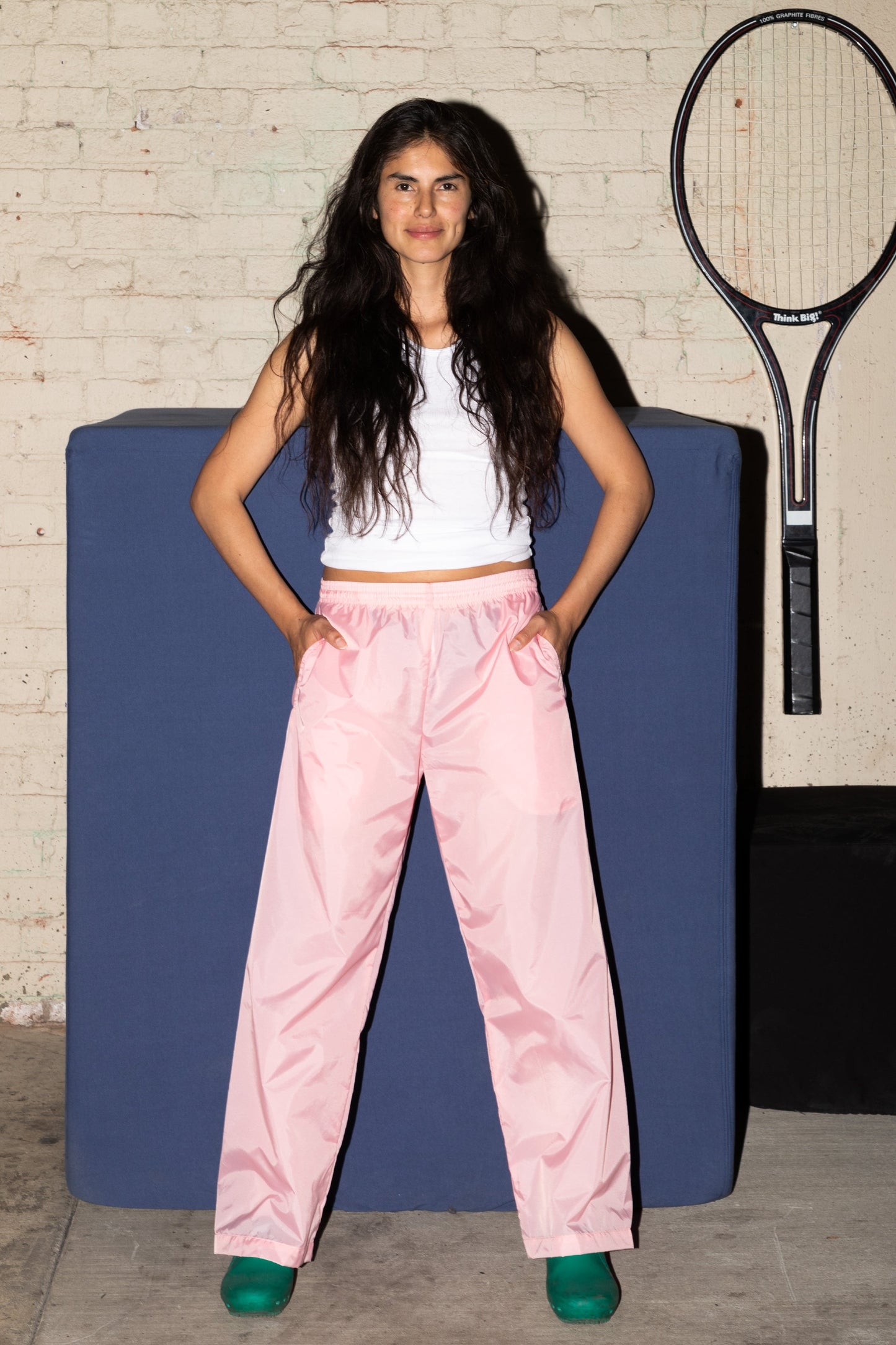 RNF445 Unisex - Lightweight Nylon Taffeta Wide Leg Pant