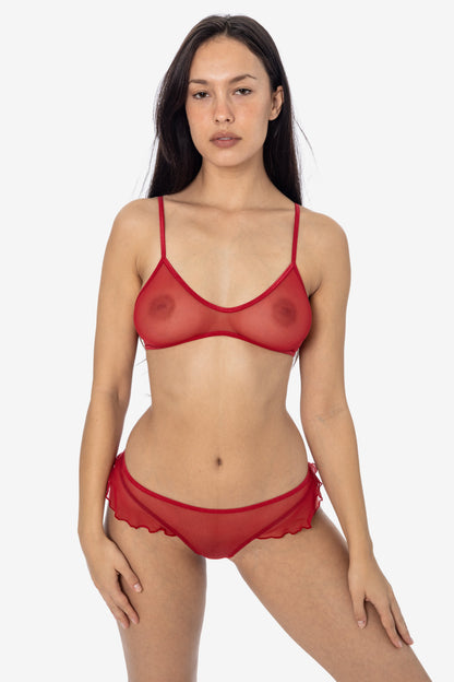 RNS25 - Micro Mesh Ruffle Thong Panty