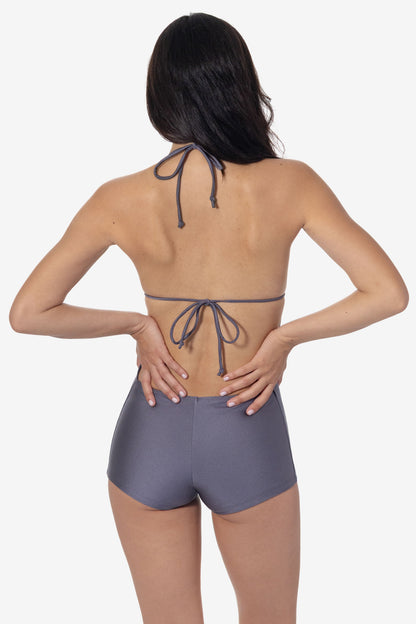 RNT306 - Nylon Tricot Maillot-V Swim Romper