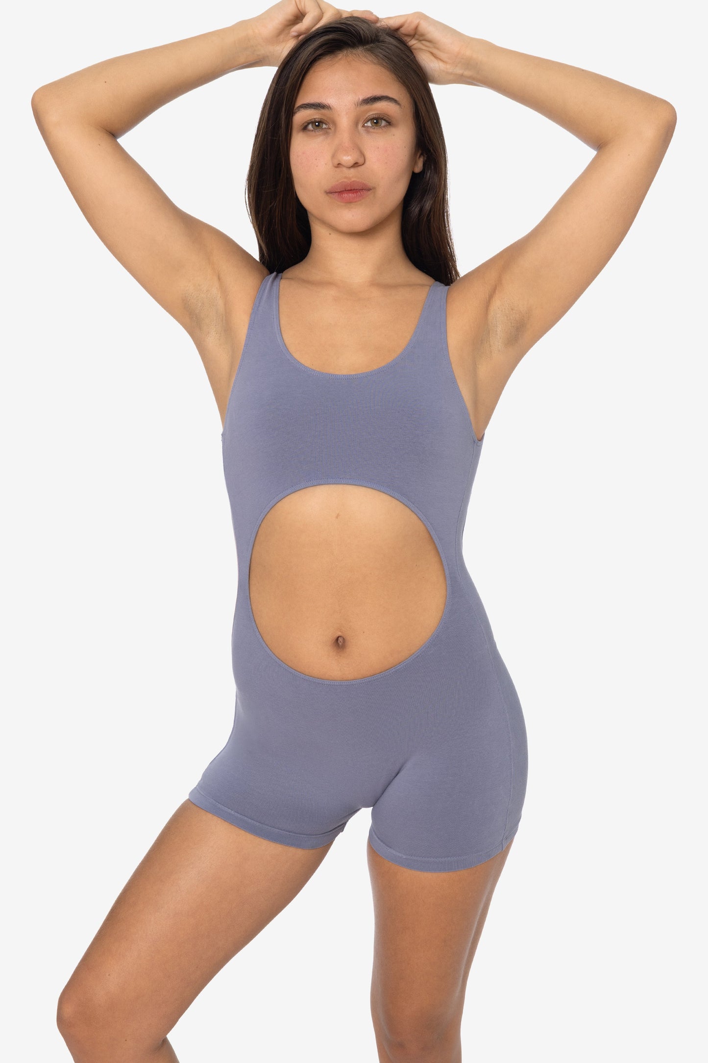 8303GD-SH - Garment Dye Cutout Short Biketard