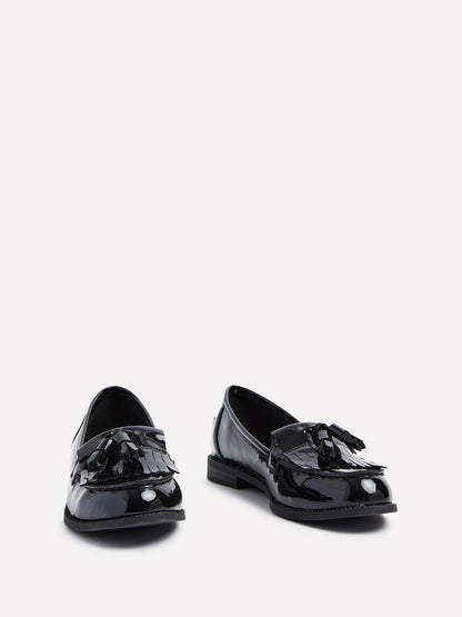 Rosemary Black Patent Loafers