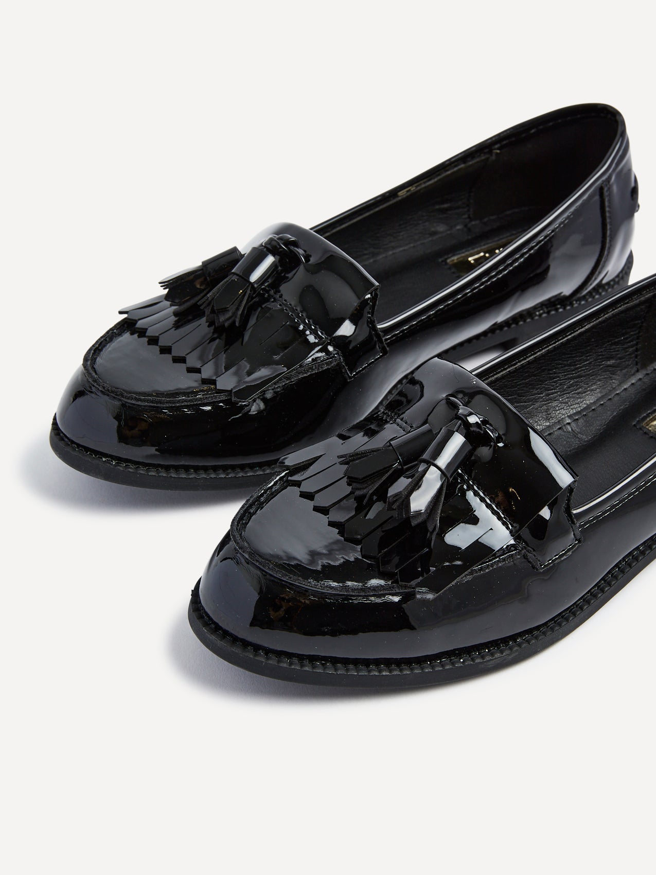 Rosemary Black Patent Loafers