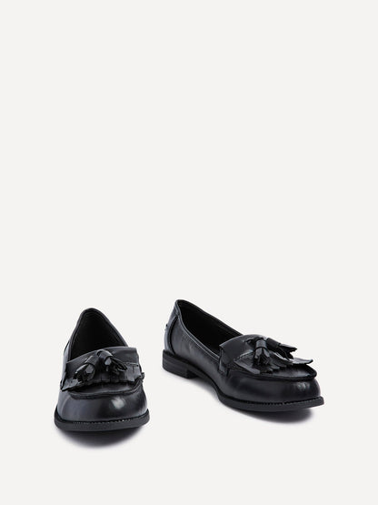 Rosemary Black Nappa Loafers
