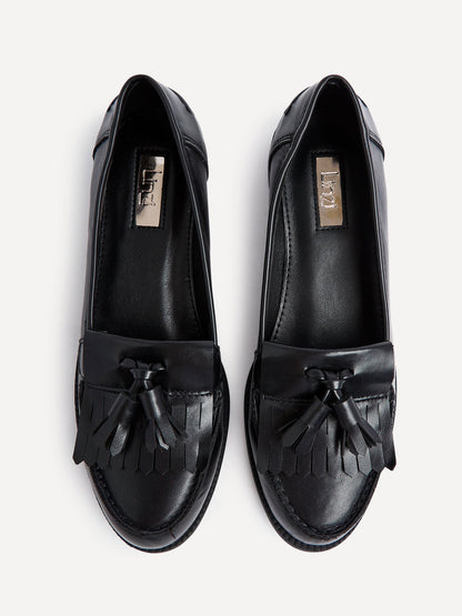 Rosemary Black Nappa Loafers