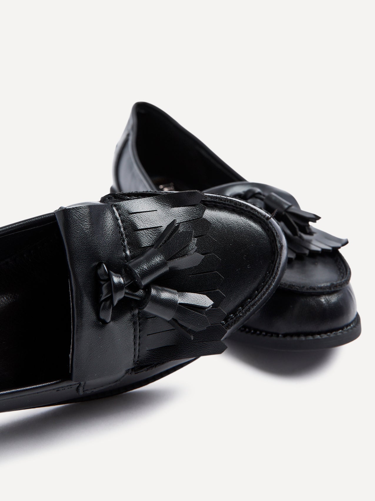 Rosemary Black Nappa Loafers