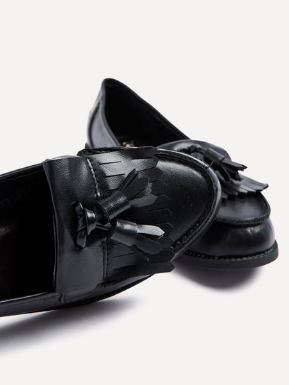 Rosemary Black Nappa Loafers