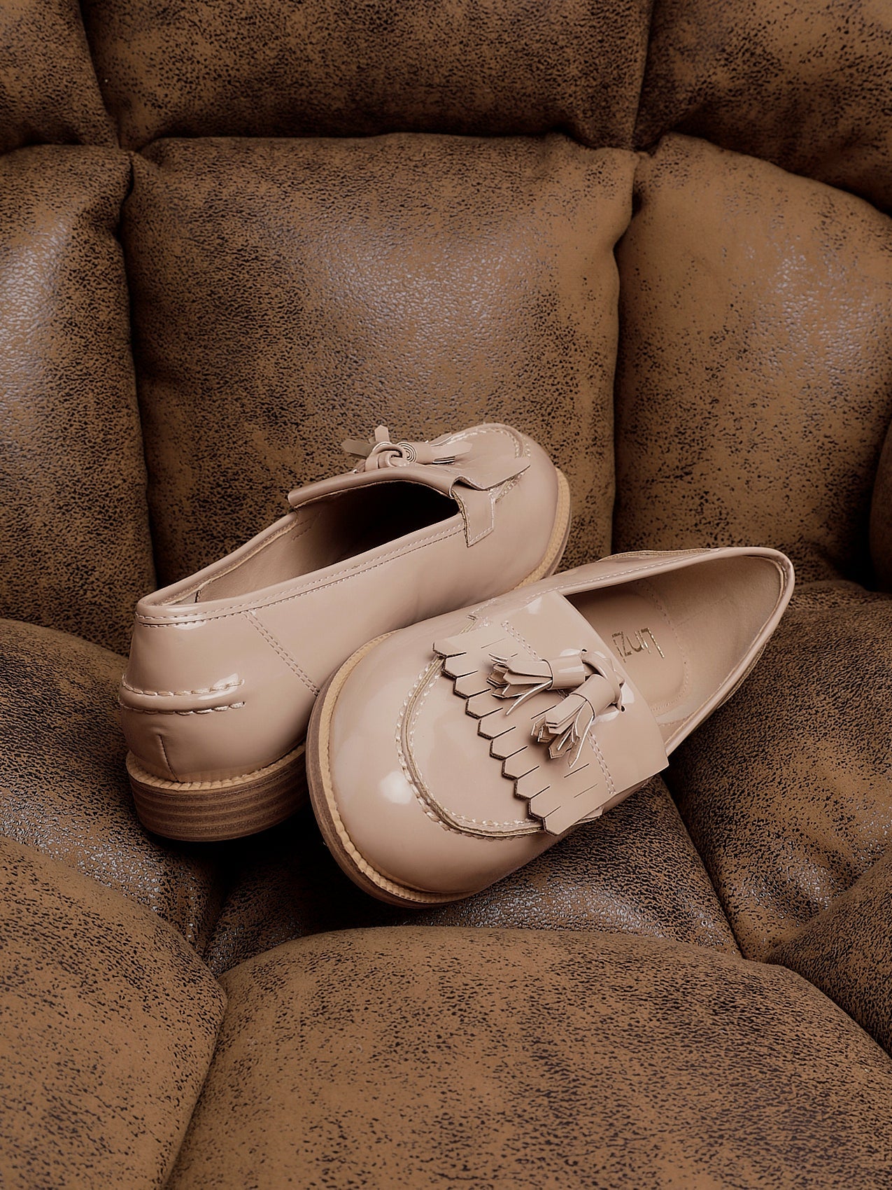 Rosemary Mocha Faux Leather Loafers