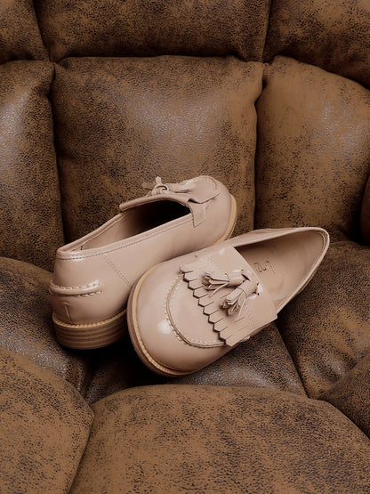 Rosemary Mocha Faux Leather Loafers
