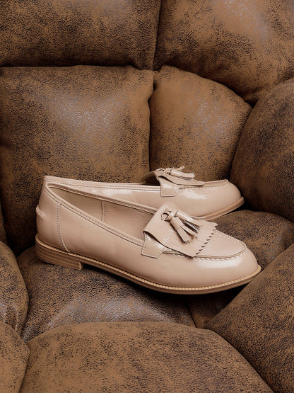 Rosemary Mocha Faux Leather Loafers