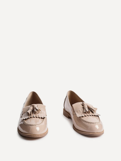 Rosemary Mocha Faux Leather Loafers