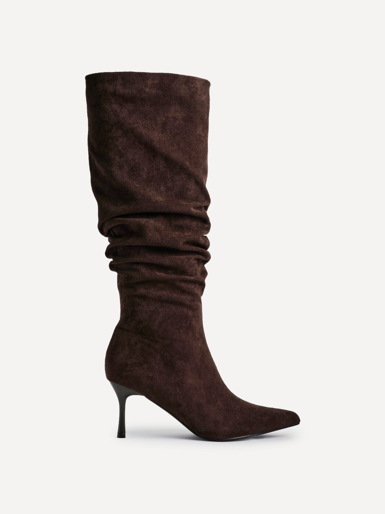 Rosenna Brown Long Stiletto Boots