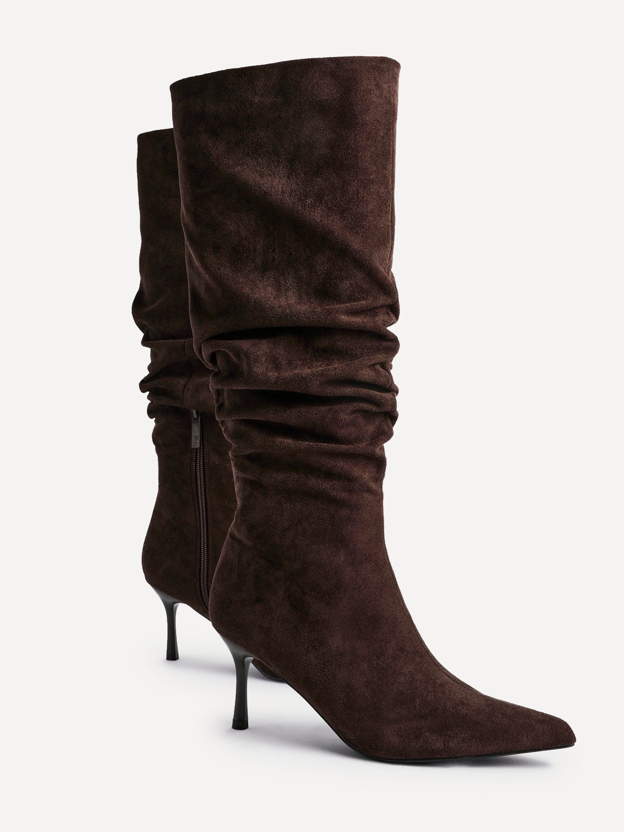 Rosenna Brown Long Stiletto Boots