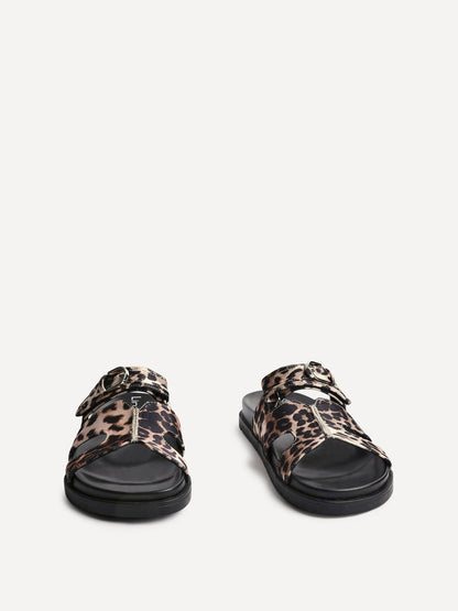 Rowan Leopard Print Link Sandals