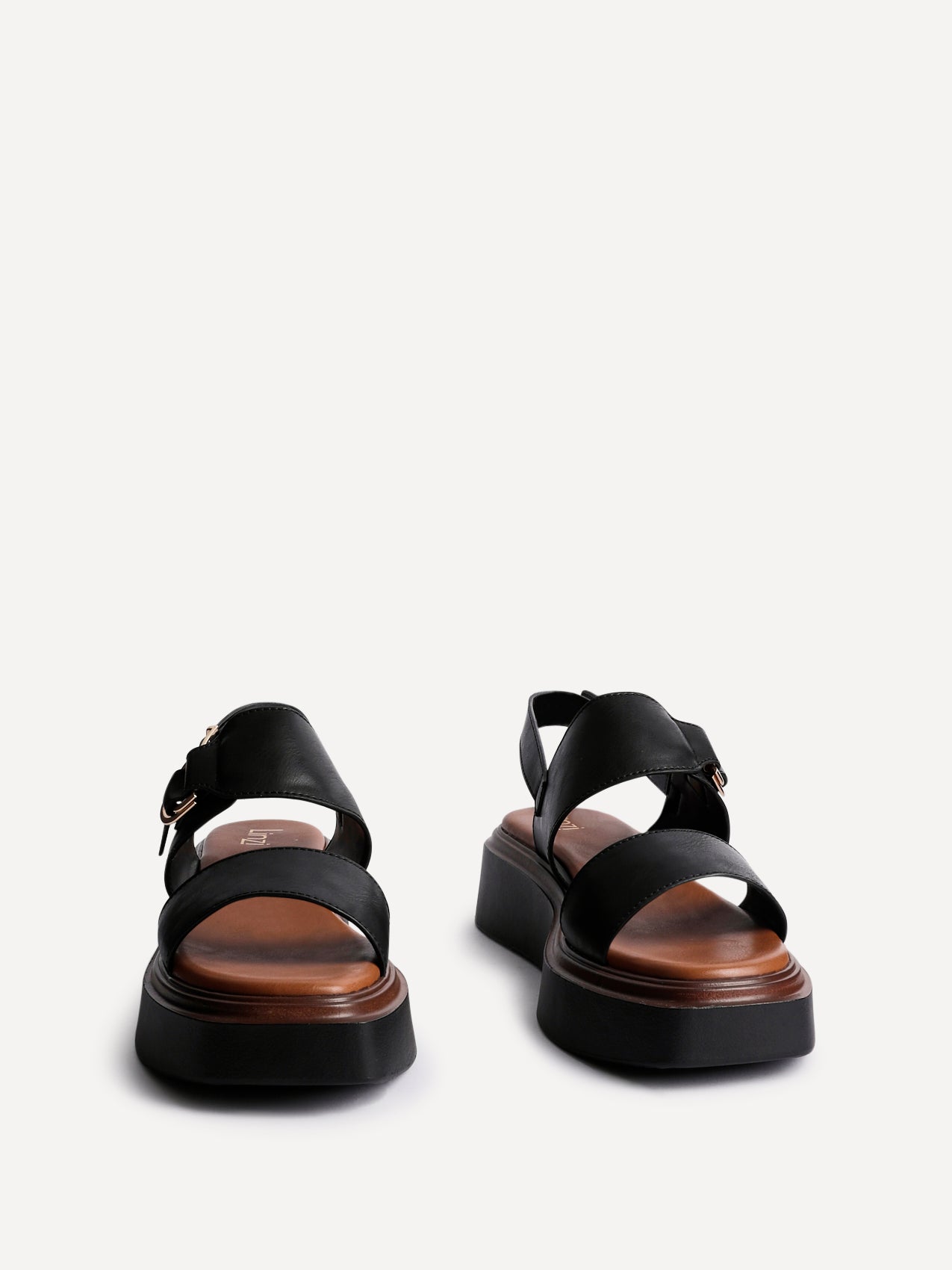 Rox Black Flatform Sandals